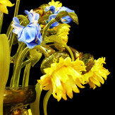 "Bouquet" Murano glas Kronleuchter - 9 flammig - multicolor