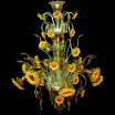 "Girasoli di Van Gogh" lampara de araña de Murano - 8 luces - girasole amarillos