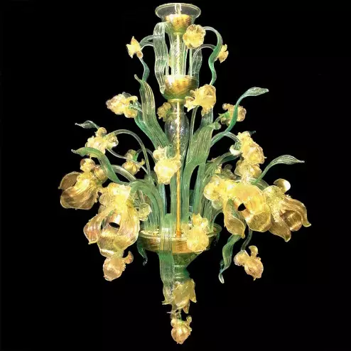 "Fiore d'acqua" lustre en cristal de Murano