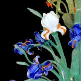 "Campo di Iris" lampara de araña de Murano - 12 luces - azul