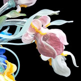 "Iris colorati" plafonnier en verre de Murano - 16 lumières - multicolor