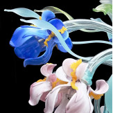 "Iris colorati" plafonnier en verre de Murano - 16 lumières - multicolor