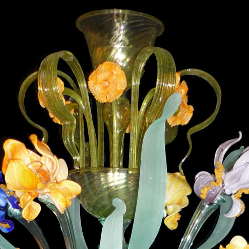 "Iris di Van Gogh" Murano glas Kronleuchter - 24 flammig - multicolor