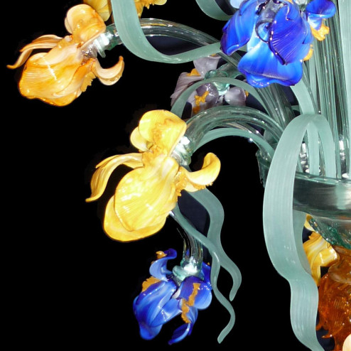 "Iris di Van Gogh" Murano glas Kronleuchter - 24 flammig - multicolor
