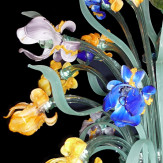 "Iris di Van Gogh" lampara de araña de Murano - 24 luces - multicolor