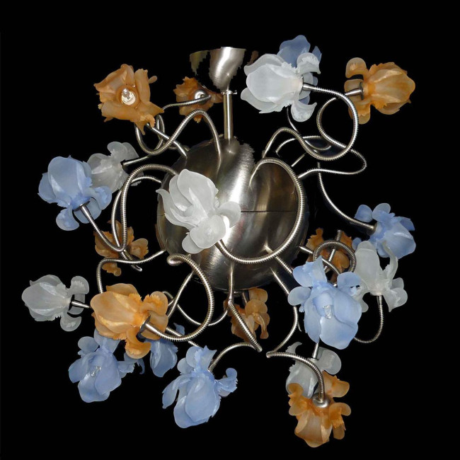 "Fiori di Seta" lustre en cristal de Murano - 16 lumières