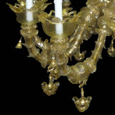 "Adelchi" lampara de araña de Murano - 12 luces - oro