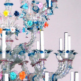 "Arcobaleno" Murano glas Kronleuchter - 36 flammig - multicolor