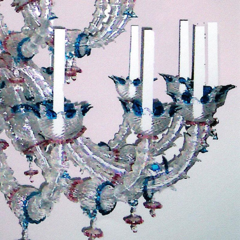 "Arcobaleno" Murano glass chandelier - 36 lights - multicolor