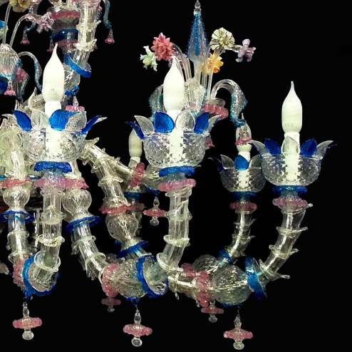 "Mariagrazia" lustre en cristal de Murano - 12 lumières