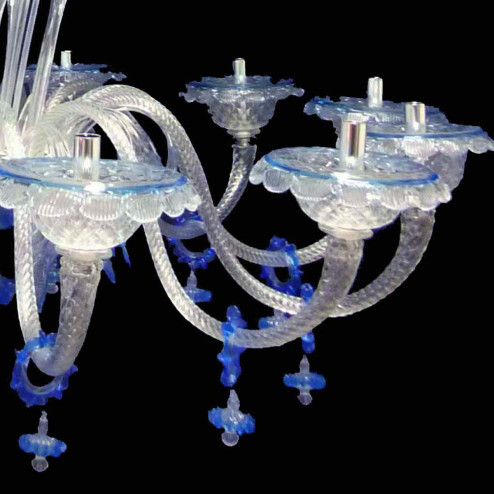 "Griselda" Murano glass chandelier - 12 lights