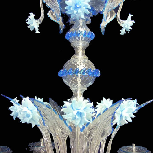 "Griselda" lustre en cristal de Murano - 12 lumières