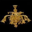 "Dorotea" Murano glas Kronleuchter - 8 flammig - gold