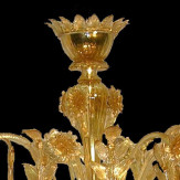 "Dorotea" lampara de araña de Murano - 8 luces - oro
