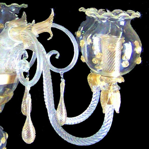 "Gloria" lampara de araña de Murano - 6 luces