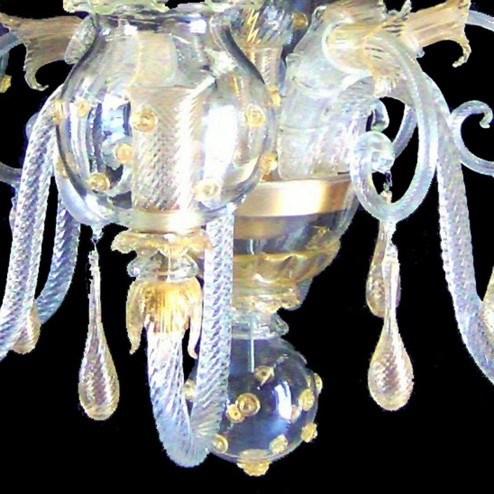 "Gloria" lustre en cristal de Murano - 6 lumières
