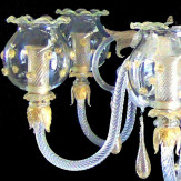 "Gloria" lampara de araña de Murano - 6 luces