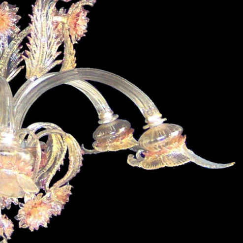 "Gisella" lampara de araña de Murano - 6 luces