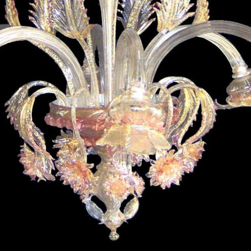"Gisella" lustre en cristal de Murano - 6 lumières