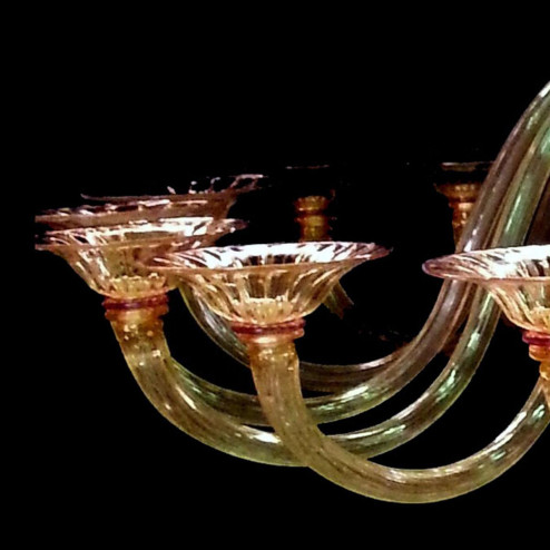 "Gabriella" lustre en cristal de Murano - 18 lumières -