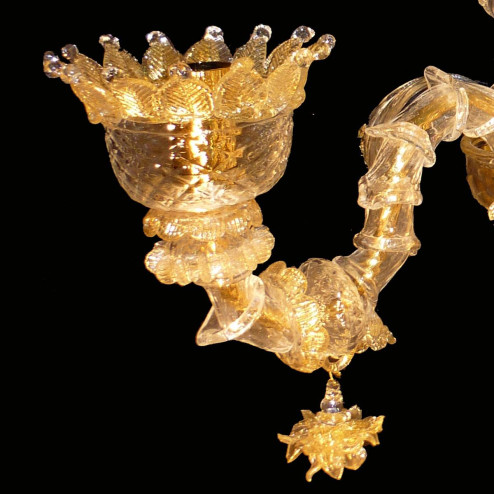 "Adriana" applique en verre de Murano - 2 lumières - or