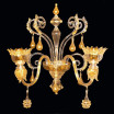 "San Giorgio" applique en verre de Murano - 2 lumières - or