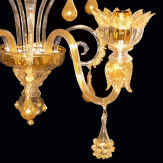 "San Giorgio" Murano glas wandleuchte - 2 flammig - gold