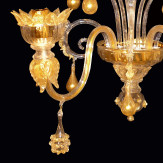 "San Giorgio" applique en verre de Murano - 2 lumières - or