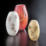 "Paffuto" Murano vase - kleur, silber und vielfarbig 