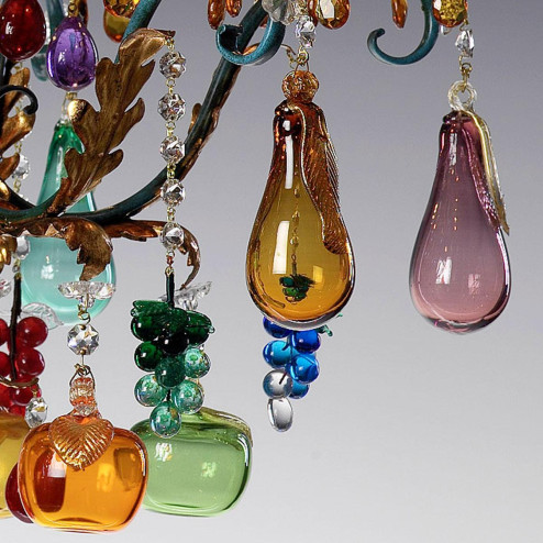 "Frutteto" Murano glass chandelier - 6 lights -