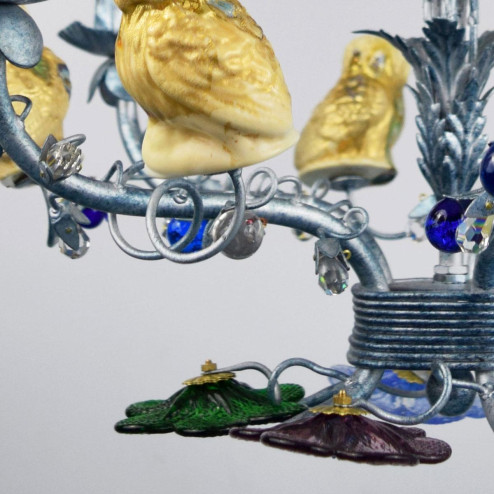 "Civetta" lustre en cristal de Murano - 5 lumières