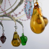 "Mela Bianca" lustre en cristal de Murano - 6 lumières