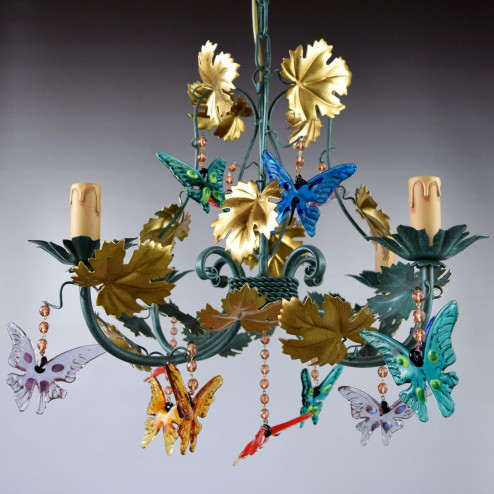 "Farfalle" lustre en cristal de Murano