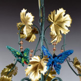 "Farfalle" lampara de araña de Murano - 4 luces