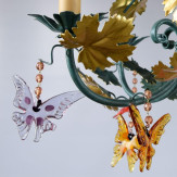 "Farfalle" lustre en cristal de Murano - 4 lumières