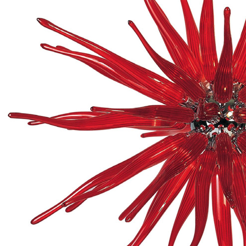 "Seduzione" lámpara colgante en cristal de Murano - 12 luces - rojo
