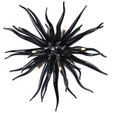"Seduzione" lámpara colgante en cristal de Murano - 9 luces - negro