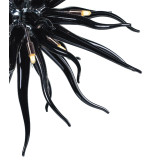 "Seduzione" lámpara colgante en cristal de Murano - 9 luces - negro