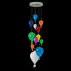 "Palloncini" lámpara colgante en cristal de Murano - 4 luces - multicolor