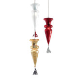 "Picca" lámpara colgante en cristal de Murano - 3 luces - multicolor