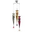 "Picche Colorate" lámpara colgante en cristal de Murano - 3 luces -