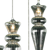 "Picche Colorate" suspension en verre de Murano - 5 lumières -