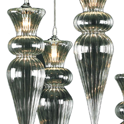 "Picche Colorate" suspension en verre de Murano - 5 lumières -