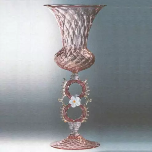 "Margherita Rosa" Murano Trinkglas - rosa