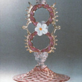 "Margherita Rosa" vaso en cristal de Murano - rosa