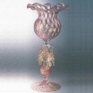"Drappo" vaso en cristal de Murano - rosa