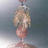 "Drappo" Murano Trinkglas - rosa