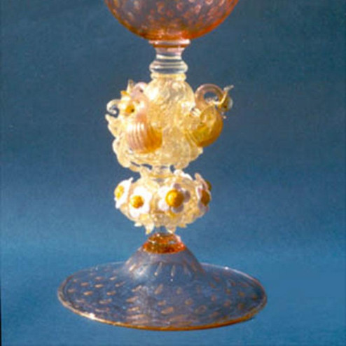 "Cigno" verre en cristal de Murano - rose