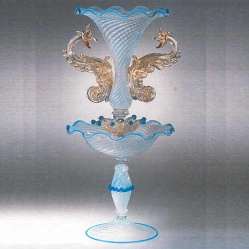 "Draghi Azzurri" Murano Trinkglas
