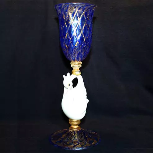"Cigno Bianco" verre en cristal de Murano